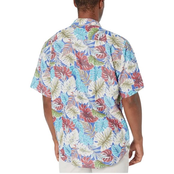 Tommy Bahama Men's Coconut Point Fronds Mosaic IslandZone Camp Shirt, Large, NWT - Picture 5 of 8